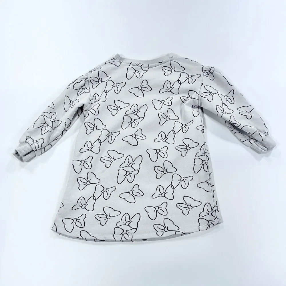 Zara baby Disney Minnie Mouse sweatshirt dress 4-5